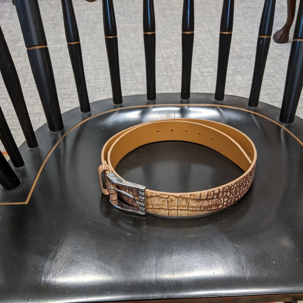 Brunello Cucinelli belt 38 new Alligator leather never worn